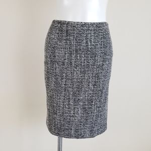 Calvin Klein Black/White Knit Pencil Skirt, Size 2